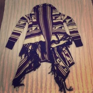 Sweater cozy forever 21 women hippy Aztec print